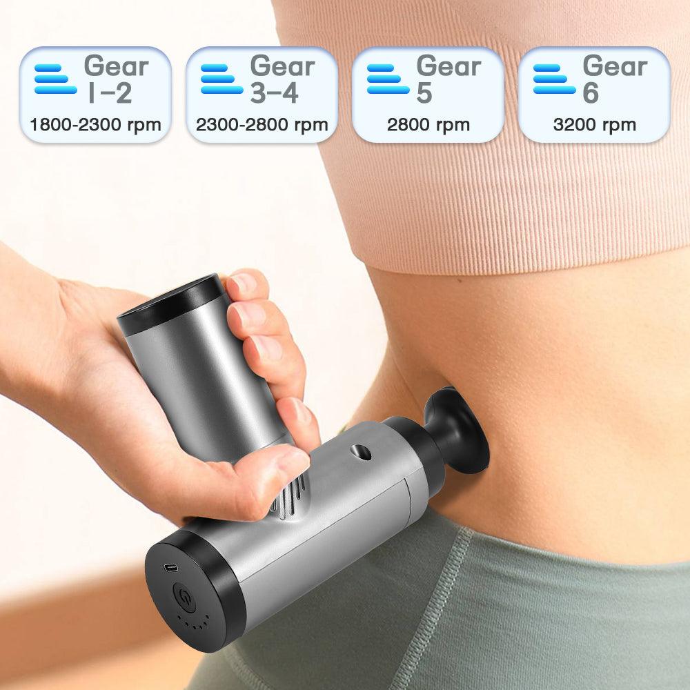 FIVALI Portable Handheld Body Massage Gun Percussion And Relaxation - Strong Motor - Abeget