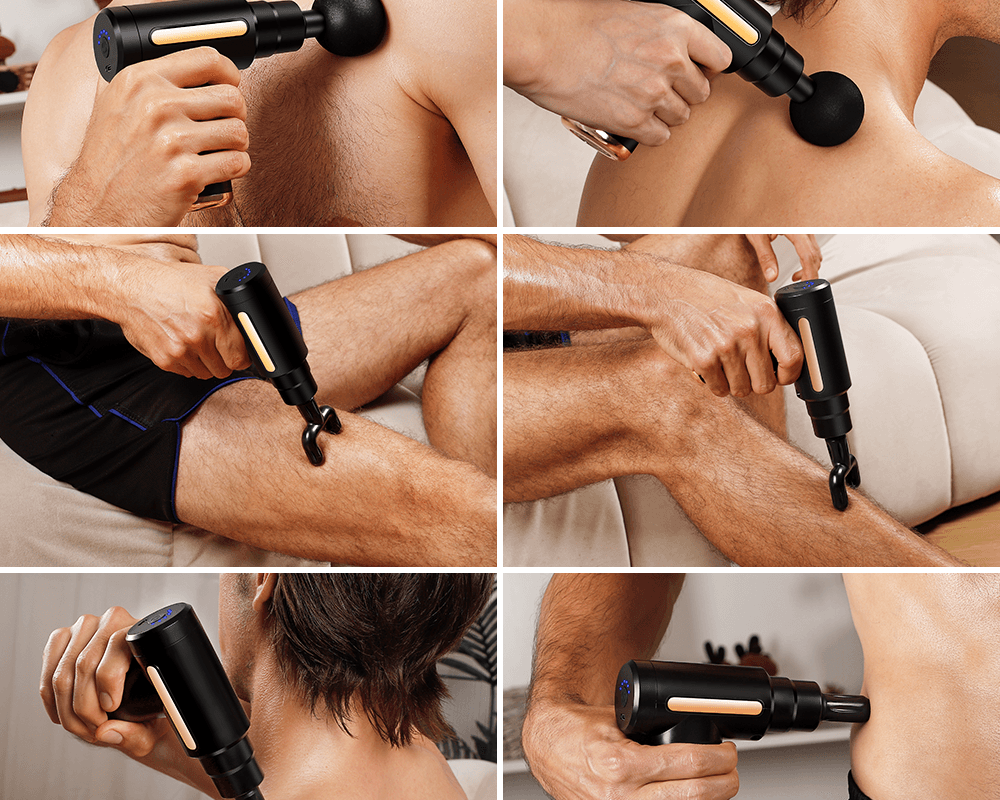 FIVALI Handheld Deep Tissue Massager Gun for Pain Relief, Ultra-Portable & Silent - Abeget