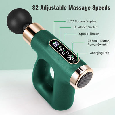 Handheld Massage Gun Enjoy Bluetooth Music - Abeget